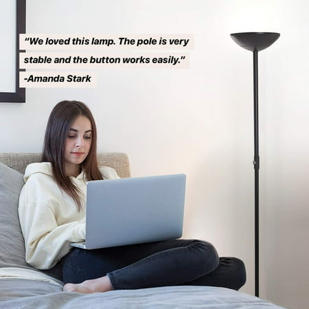 Brightech Skylite Led Torchiere Floor Lamp Dimmable Energy Saving 24 Watt Bright Modern Tall Standing Pole Canada Brightech Skylite Led Torchiere Floor, Brightech Brightest Torchiere Floor Lamp