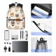 thumbnail image 4 of Fotbe Shiba Head Face Mochila Ligera Casual para Laptop para Hombres y Mujeres, Mochila Impermeable de Uso Diario, Mochila para Universidad, 4 of 6