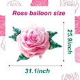 thumbnail image 2 of Globos Woduntes Pink Rose 3D de 79 cm para el Día de San Valentín, 2 of 7