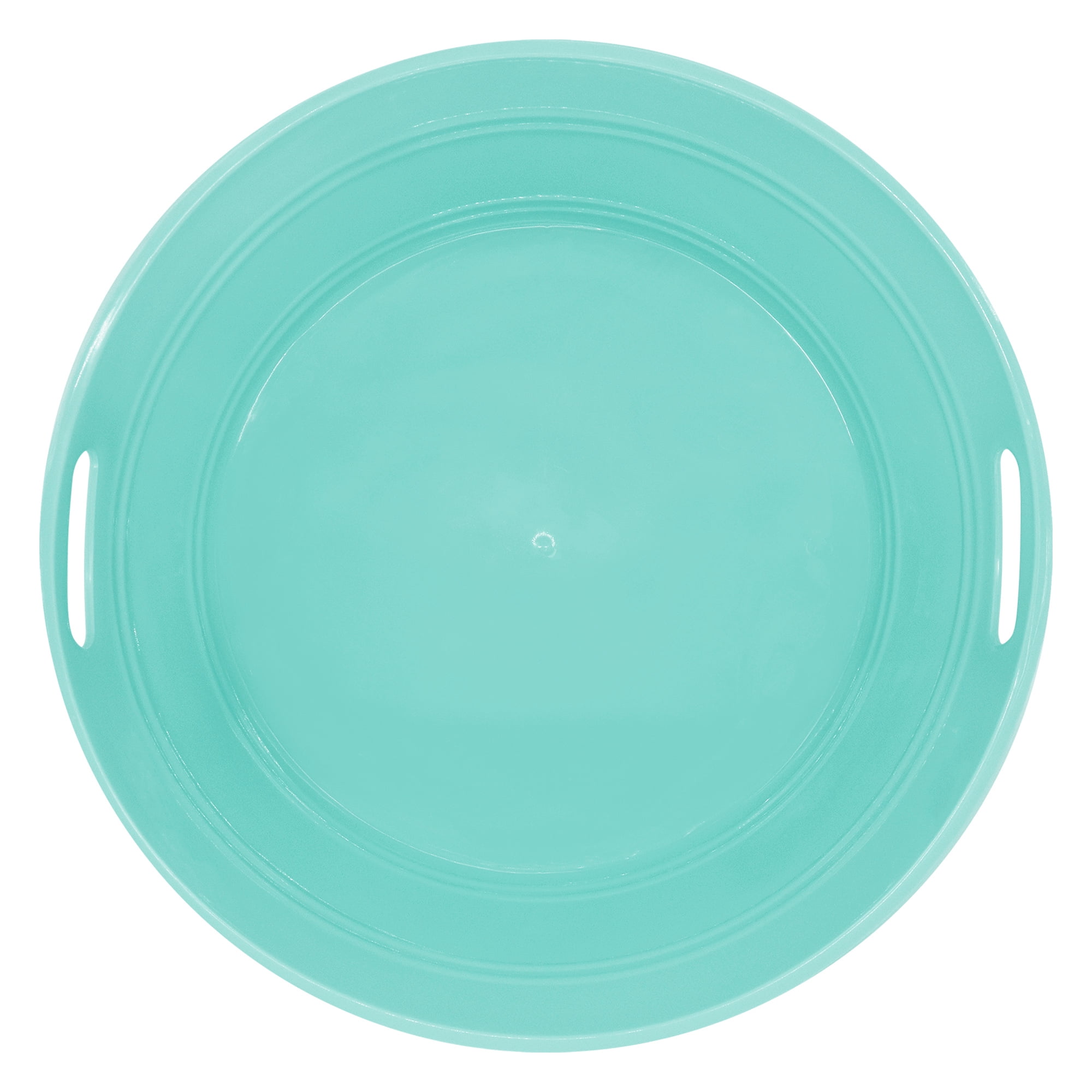 Mainstays 17.5-in Light Blue Plastic Round Party Tub with Handles, Perfect for Parties, 1 Piece