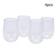 thumbnail image 4 of 4 Pcs Verres à Vin Incassables Verre en Plastique Incassable Sécuritaire Gobelet à Bière Réutilisable, 4 of 5