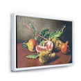 thumbnail image 4 of Ancient Still Life of Orange Fruits 32 in x 24 in Framed Painting Canvas Art Print, by Designart, 4 of 5