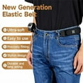 thumbnail image 6 of Beltless Belt,Tactical Metal Hook Elastic Belt,Adjustable Side Tactical Belt for Men and Women,Jeans Pants 1.5 Inches Wide and Easy To Use(Black), 6 of 8