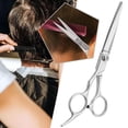 thumbnail image 2 of Tooth scissors (B) $ Household sharp and durable non-stuck stainless steel barber scissors flat scissors sub-scissors hairdressing thinning scissors set, 2 of 8