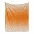 thumbnail image 1 of Ombre Soft Flannel Fleece Blanket, Scorching Desert Sunny Hot Summer Season Inspired Design Digital Modern Art Print Image, Cozy Plush for Indoor and Outdoor Use, 50" x 60", Orange, by Ambesonne, 1 of 6