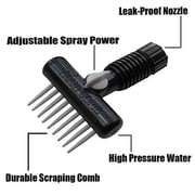 Aqua Comb for Horses - Instantly Wets Tail & Mane - Cleaning, Massager, Deshedding, Grooming Tool - Great For Wound & Skin Care, Detangling Hair & Fur, Rescue Animals