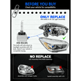 thumbnail image 3 of For Saab 9-5 2006-2007 LED HID Xenon Headlight High Low Beam + Fog Light Bulbs, 3 of 13