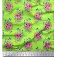 thumbnail image 1 of Soimoi Velvet Fabric Leaves & Floral Decor Fabric Printed Yard 58 Inch Wide, 1 of 3