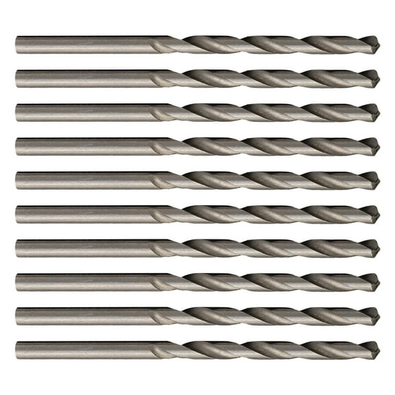 10Pcs Drill Bit Set High Speed Steel Straight Shank-Hand Drill Bits For Wood Plastic Drilling Hole Power Tool Parts 3Mm Smile Home