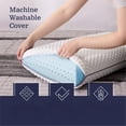 thumbnail image 3 of Foam Pillow - King Size - 1-Pack - Medium Plush Feel - Neck and Shoulder Support - Side, Stomach, and Back Sleepers - Home, Hotel, & Hospital Essentials, 3 of 7