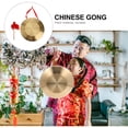 thumbnail image 4 of MasteelfCA 1 Ensemble d'Instruments de Percussion Traditionnels Gong Chinois avec Marteau (Rouge), 4 of 7