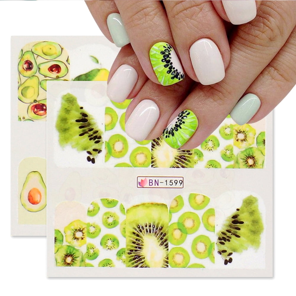 New 3D Hawaii Marine Element Nail Stickers Cartoon Anime Design