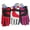 3-Pack-A, variant on Kids Winter Ski Gloves w/ Adjustable Buckle, Warm Lined, Waterproof,Dual-Color, Ideal for Snow Sports & Cold Weather, Red