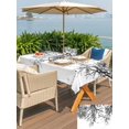 thumbnail image 5 of Outdoor Tablecloth with Umbrella Hole for Patio/Picnic/Party/Camping, Black Branches Waterproof Table Cloth Rectangle Table Cover Washable, Botanical Dead Tree Birds (52"x 70"), 5 of 8