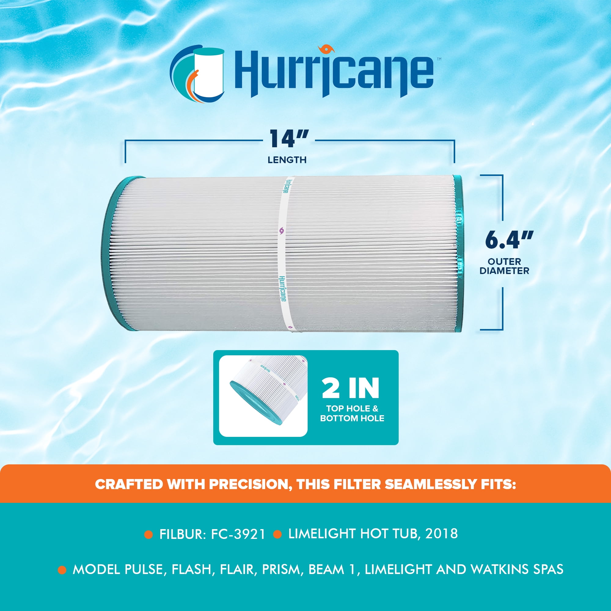 Hurricane Spa Filter Cartridge - Thumbnail 2