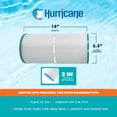 thumbnail image 3 of Hurricane Replacement Spa Filter Cartridge for Filbur FC-3921 and Limelight Tub, 3 Pack, 3 of 12