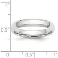 thumbnail image 4 of 14K White Gold 14Kw 4mm Bevel Edge Comfort Fit Band Size 12 Made In United States wbec040-12, 4 of 5