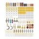 thumbnail image 1 of 184x accesorios para el cabello de cabello colgantes para el cabello, suministros decoración de la fiesta para mujeres, joyas para el cabello, cuentas, 1 of 8