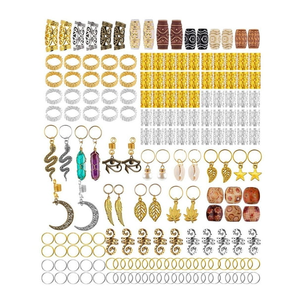 184x accesorios para el cabello de cabello colgantes para el cabello, suministros decoración de la fiesta para mujeres, joyas para el cabello, cuentas