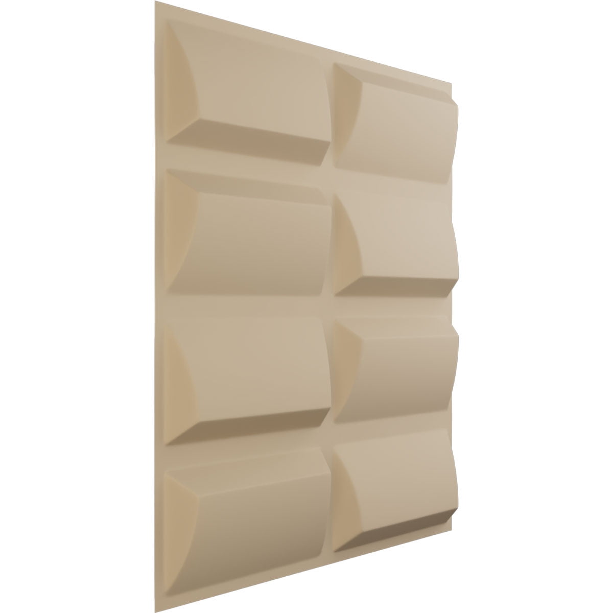 Ekena Millwork 19 5/8"W x 19 5/8"H Robin EnduraWall Decorative 3D Wall Panel, UltraCover Satin Smokey Beige (12-Pack for 32.04 Sq. Ft.)