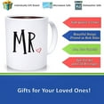 thumbnail image 2 of Mr And Mrs Mugs, Wedding Gift, , Wedding Gifts, Gift For Him, Gift For Her, Wedding Present, Christmas Gift, Ceramic Novelty Coffee Mug, Tea Cup, Gift Present For Birthda, 2 of 2