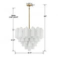thumbnail image 4 of Crystorama Addis 12 Light Aged Brass Chandelier - 26.75"W x 21.5"H x 26.75"D, 4 of 10