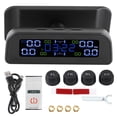 thumbnail image 1 of Sistema de monitoreo de presión de neumáticos con energía solar, pantalla LCD, TPMS para automóvil con sensor externo y reloj diseñado, 1 of 14