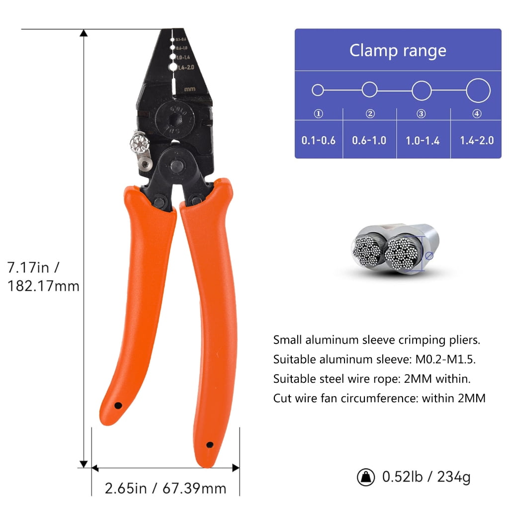 Stainless Steel Crimper Pliers Crimping Pliers Reliable Tool for Anglers