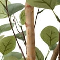 thumbnail image 4 of 5 ft Artificial Eucalyptus Plants in Pot with Realistic Leaves and Natural Wood Trunk, Faux Tree, 4 of 8
