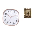 thumbnail image 1 of Reloj de pared digital vintage y marco de fotos ornamentado para el hogar, comedor, granja, gimnasio, mesa, pasillo, decoración de bodas, exhibición a, 1 of 8