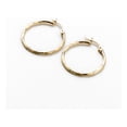 thumbnail image 2 of Arete Arracada De Oro 14k Con Diamantado Cordon Blue 20mm, 2 of 5
