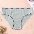 thumbnail image 2 of WZXFASHION Culotte Bikini en Coton Taille Basse pour Femmes Bleu G, 2 of 4