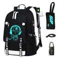 thumbnail image 1 of Mochila de viaje para portátil ASXMA con patrón luminoso impermeable, 1 of 7