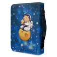 thumbnail image 3 of HELLHERO Capybara Astronaut on Planet Bible Cover with Zippered Handle Waterproof Church Bible Bag for Prayer, PU Leather Bible Case for Christian Prayer, 3 of 12