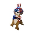 thumbnail image 2 of EWASWON 4th of July Decorations Patriotic Dog Figurine Wooden Rustic Independence Day Table Decor for Home Desk, Cute Handmade Americana Gift for Dog Lovers, 2 of 6