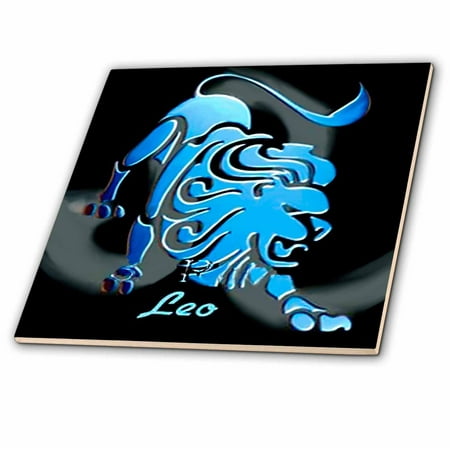 3dRose Leo Zodiac Sign - Ceramic Tile, 6-inch