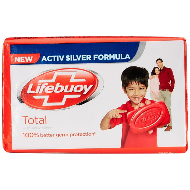 Lifebuoy Total Barre de Savon, 125 g (Lot de 4)