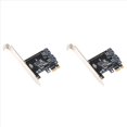 thumbnail image 1 of 2X Adaptador PCI-e de Tarjeta PCIE una Convertidor PCI Express una SATA3.0 Adaptador de Tarjeta Controladora de Expansión III 6G de 2 Puertos, 1 of 5