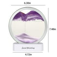 thumbnail image 3 of Moving Sand Art Picture, Liquid Motion Three-Dimensional Abyssal Sandscape in Mo-tion Display Flowing Sand Frame Relaxing Desktop Home Office Work Decor Art Toys, 3 of 7