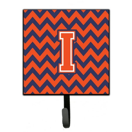 

Carolines Treasures CJ1042-ISH4 Letter I Chevron Orange and Blue Leash or Key Holder 7Hx4.25W multicolor