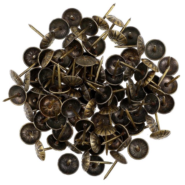 100 Pcs Upholstery Tacks Furniture Nails Pins Antique Sofa Decorative Pins Craft Thumbtack Tacks