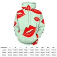 thumbnail image 2 of Red Lips Pattern Men's Women New Sweatshirt Hoodie Men's Plus Size Sweatshirt Hooded Sweatshirt 3d Printed Street Men's Cloth, 2 of 6