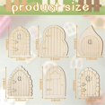 thumbnail image 2 of Fairy Door Wooden Garden Doors Craft Mini Window Fairy House Kit, 2 of 5