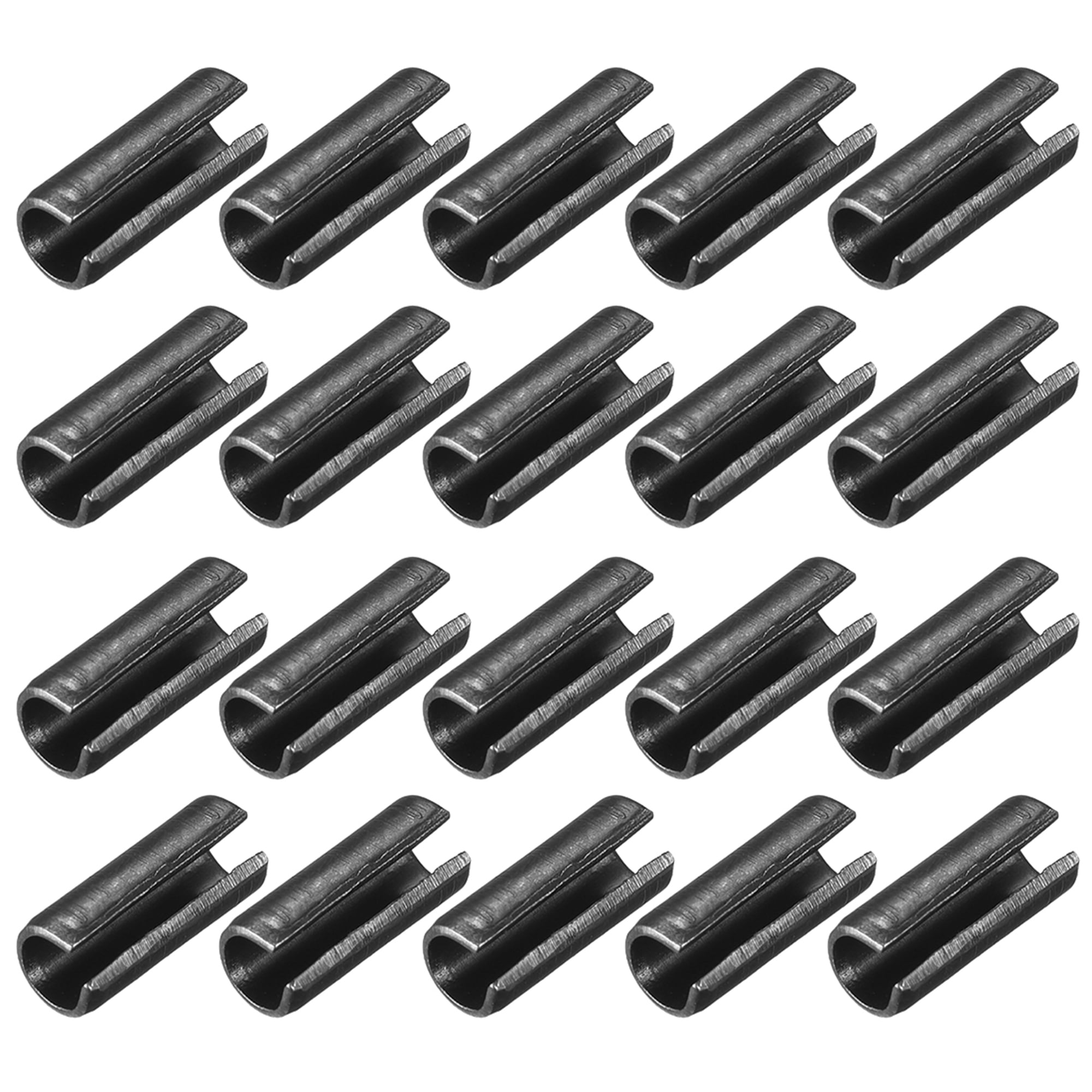 3.3mm x 8mm Dowel Pin Carbon Steel Split Spring Roll Shelf Support Pin Fasten Hardware Black