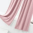 thumbnail image 5 of Women'S Pants Summer Loose Fit Ruffles Straight Drawstring Trousers High Waisted Basketball Light Pink Lounge Pajama Pant M, 5 of 8