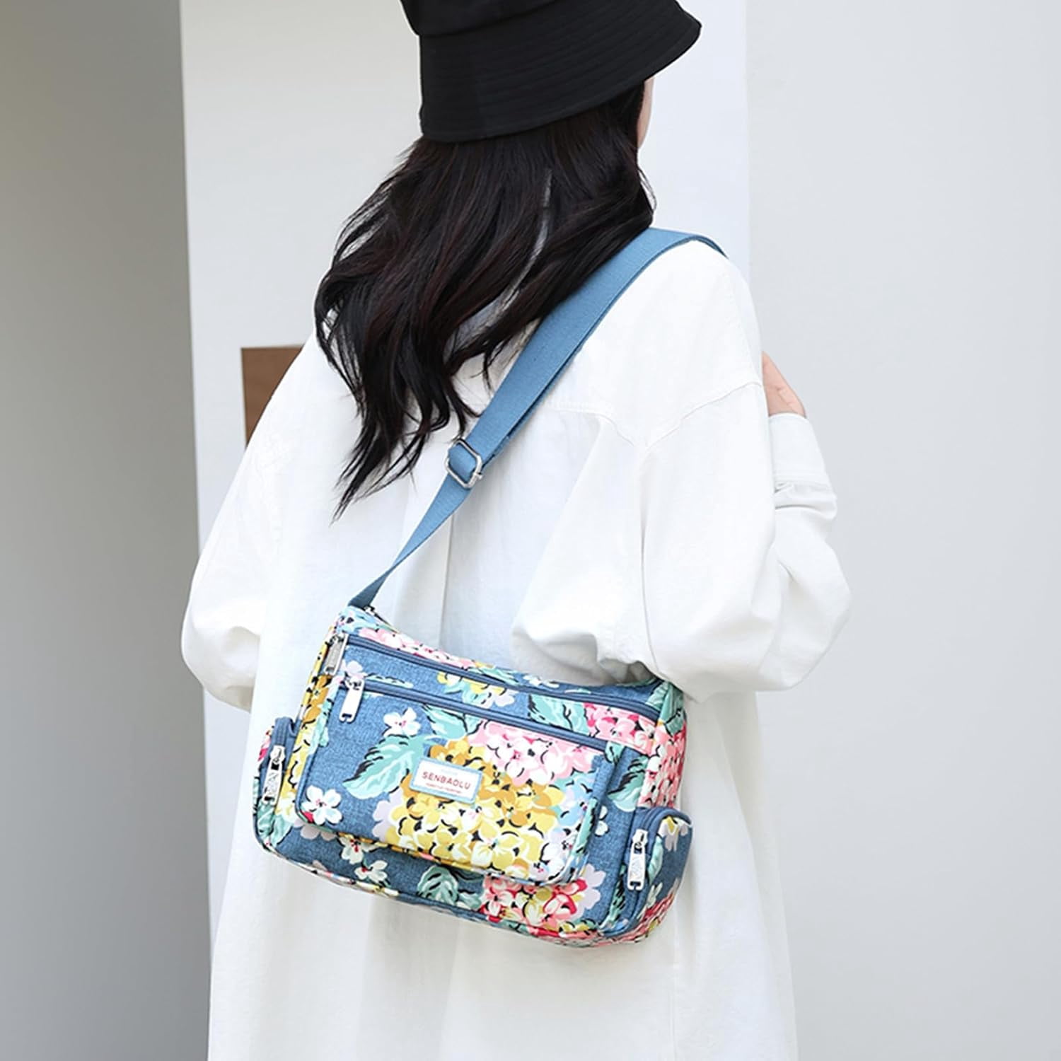 Shoulder Bags for Women Nylon Crossbody Bags Waterproof Lightweight Messenger Purses and Handbags