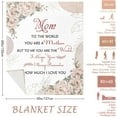 thumbnail image 5 of Mom Gifts Blanket, 60*50 Inches, Lightweight Flannel Polyester Throw Blanket for Mother''s Day, Birthday, Christmas, Anniversary, 5 of 6