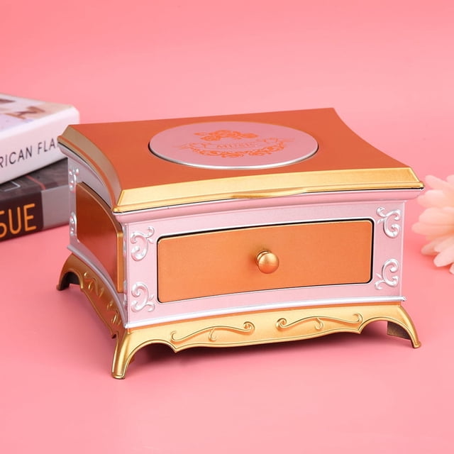 Caja de música, adorno para el hogar, caja de música para niña bailando, caja de almacenamiento de joyería de juguete, decoración de adorno para el hogar de regalo