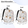 thumbnail image 3 of Lsque Fall Rabbit Pattern Canvas Daypack, Durable Backpack, High-quality Versatile Backpack,Vintage Compact Backpack-Small, 3 of 6