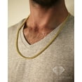 thumbnail image 3 of 14K Yellow Gold 3mm Solid Franco Chain, FREE Microfiber Cloth, Square Box Link Mens Womens Necklace, Giorgio Bergamo, 3 of 7